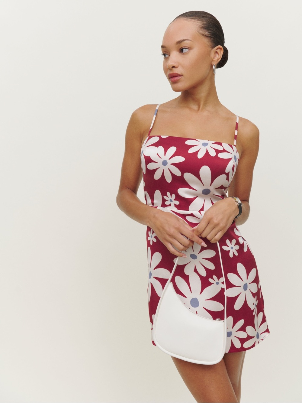 Reformation floral Kosta mini dress 100% silk size 6